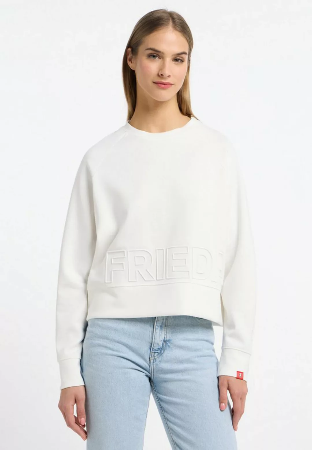 Frieda & Freddies NY Strickpullover Sweat-shirt mit dezenten Farbdetails günstig online kaufen