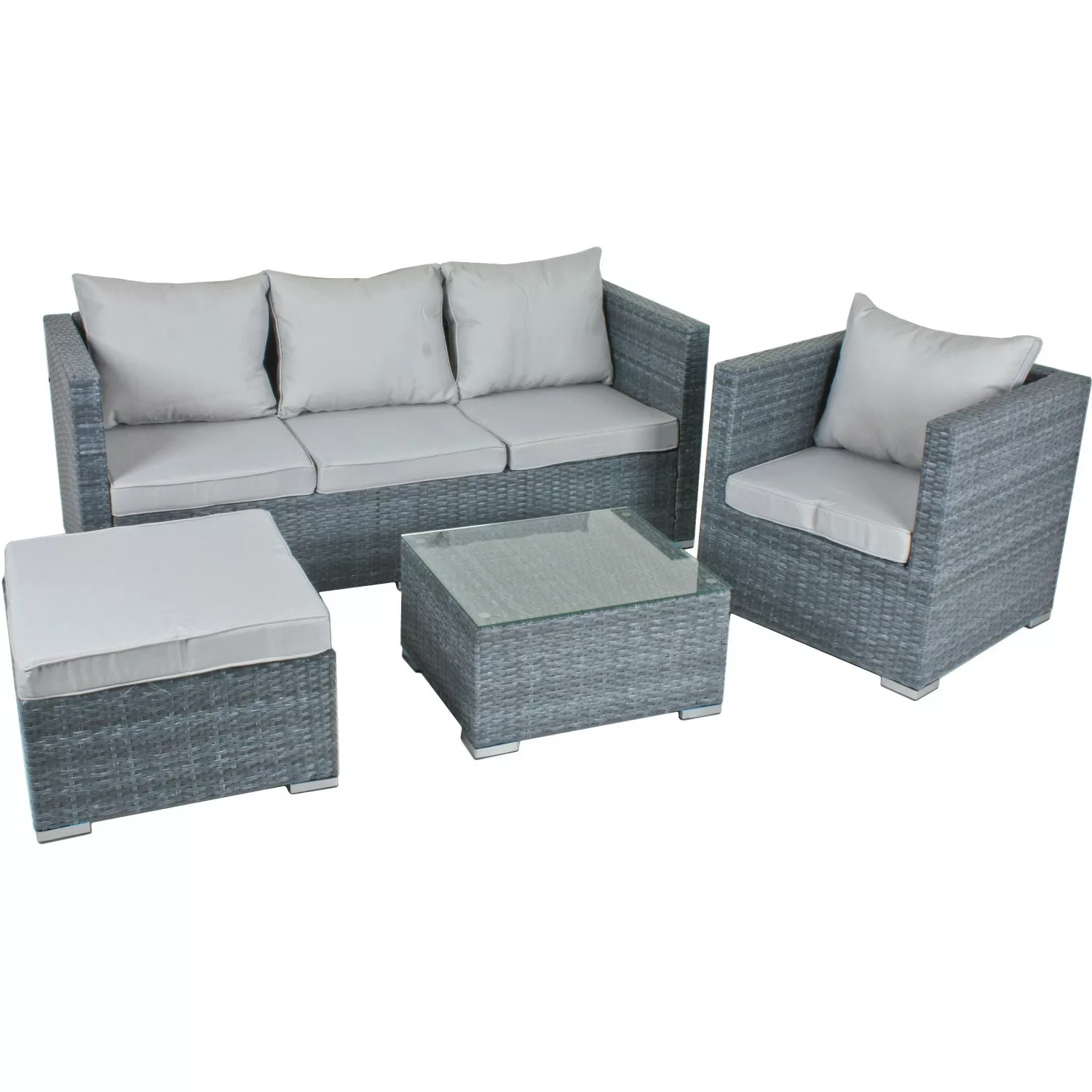 Garden Pleasure Garten-Essgruppe "BAEZA", (13 tlg.), Gartensofa, Sessel, Ho günstig online kaufen