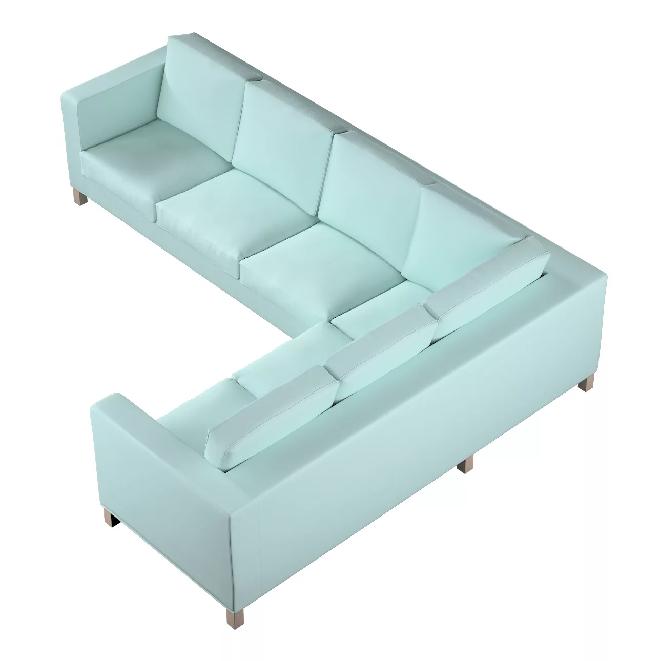 Bezug für Karlanda Sofa Ecke links, hellblau, 36cm x 30cm x 50cm, Cotton Pa günstig online kaufen