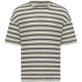 Dandalo  T-Shirts & Poloshirts Marc Oversize Crewneck Striped Short Sleeve günstig online kaufen