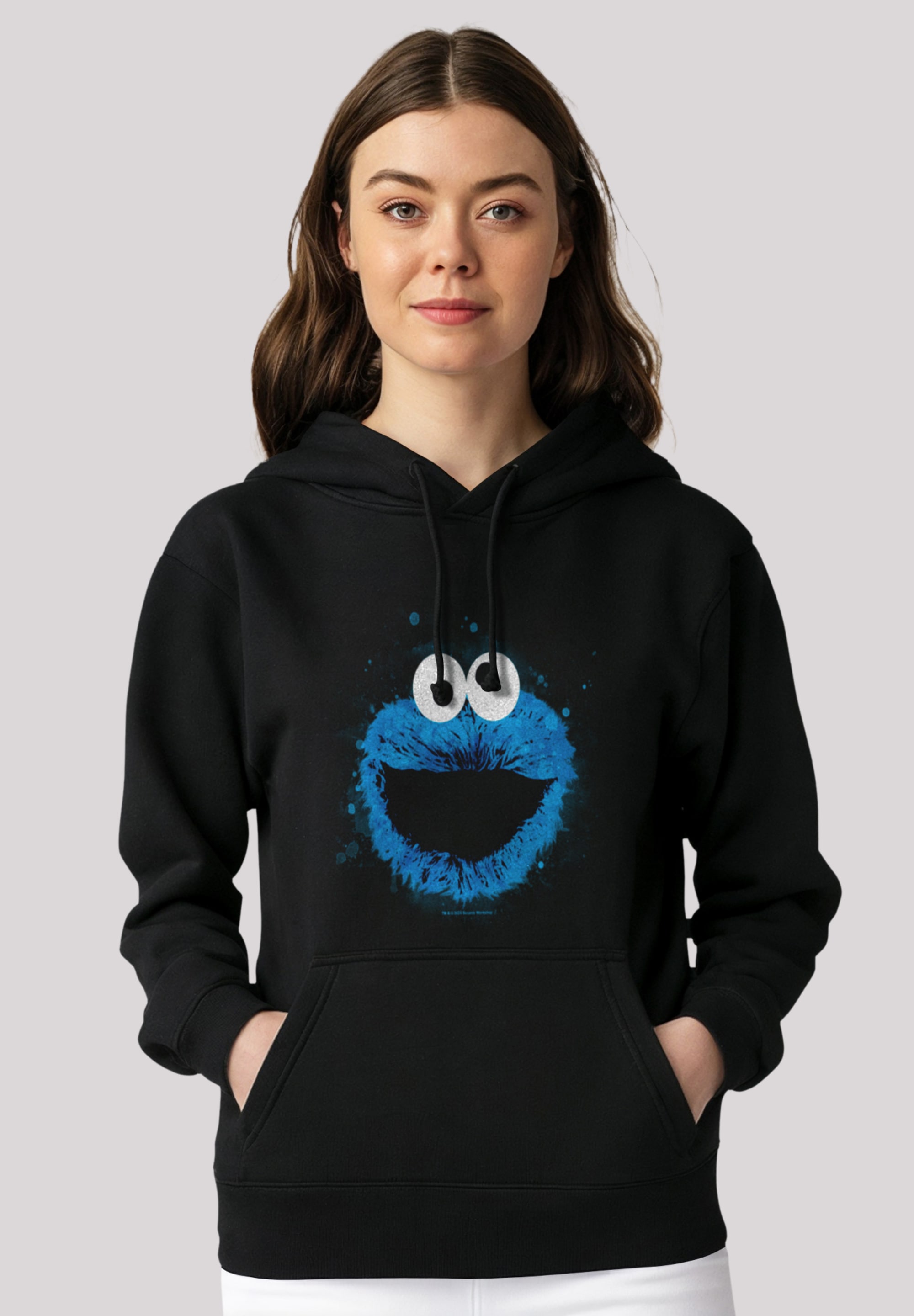 F4NT4STIC Kapuzenpullover "Sesamstraße Cookie Monster Watercolor", Premium günstig online kaufen