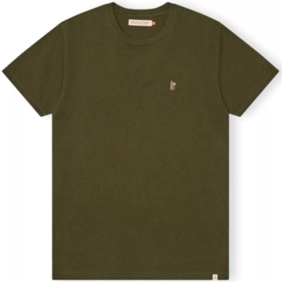 Revolution  T-Shirts & Poloshirts T-Shirt Regular 1364 POS - Army Mel günstig online kaufen