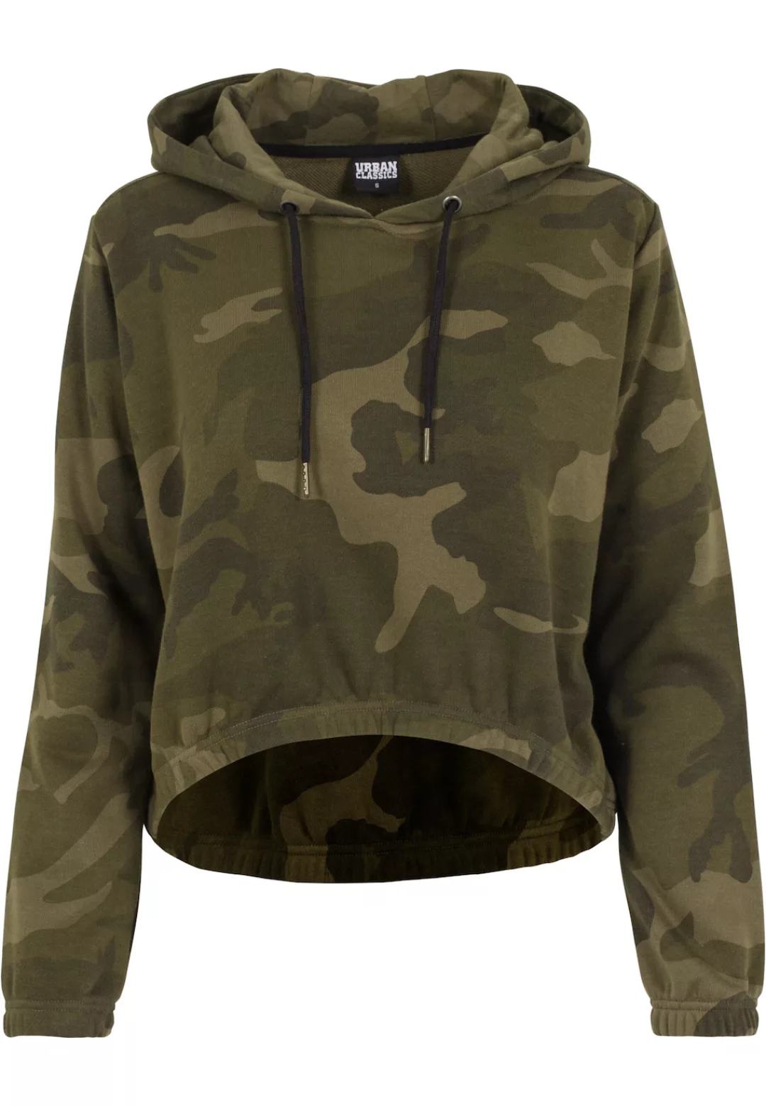 URBAN CLASSICS Rundhalspullover "Urban Classics Damen Ladies Camo Cropped H günstig online kaufen