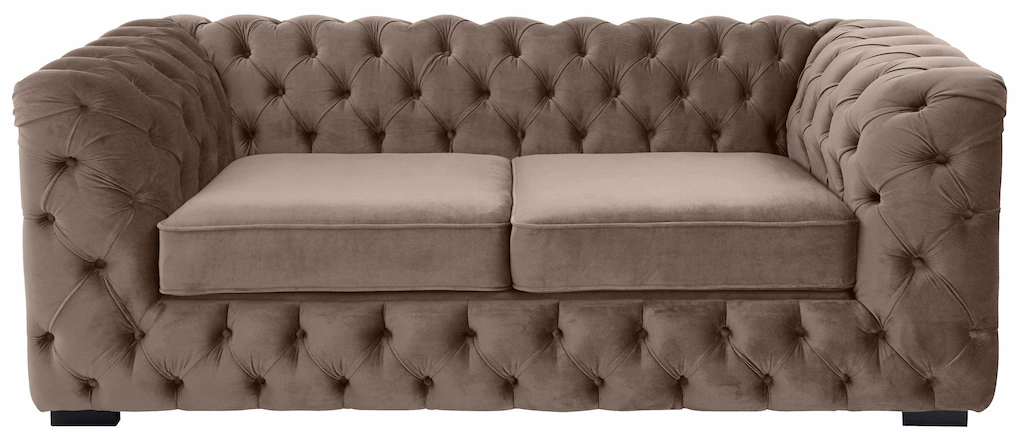 Home affaire Chesterfield-Sofa "Kalina", mit klassischer Chesterfield-Knopf günstig online kaufen