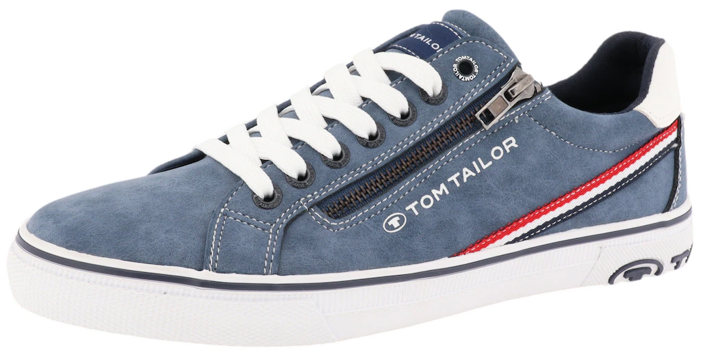 TOM TAILOR Sneaker, mit Kontrastbesatz, Freizeitschuh, Halbschuh, Schnürsch günstig online kaufen