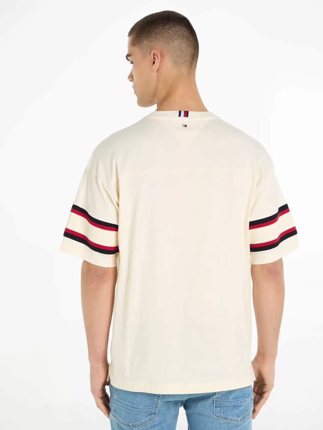 Tommy Hilfiger T-Shirt MONOTYPE SLEEVE COLOURBLOCK TEE mit Druck günstig online kaufen