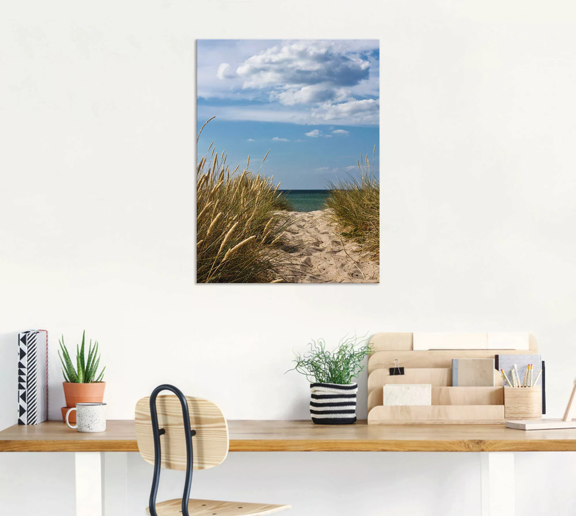 Artland Wandbild "Strandzugang an der Ostsee - Dänemark 9", Strand, (1 St.) günstig online kaufen