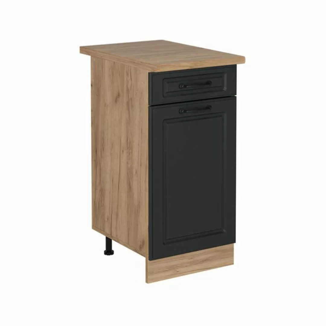 Vicco Unterschrank R-Line, Anthrazit Landhaus/Goldkraft Eiche, 40 cm, AP Ei günstig online kaufen