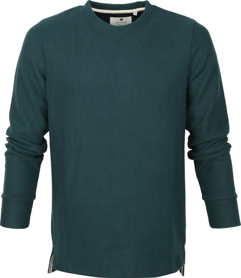 Anerkjendt Sweater Dunkelgrün Streifen - Größe XL günstig online kaufen
