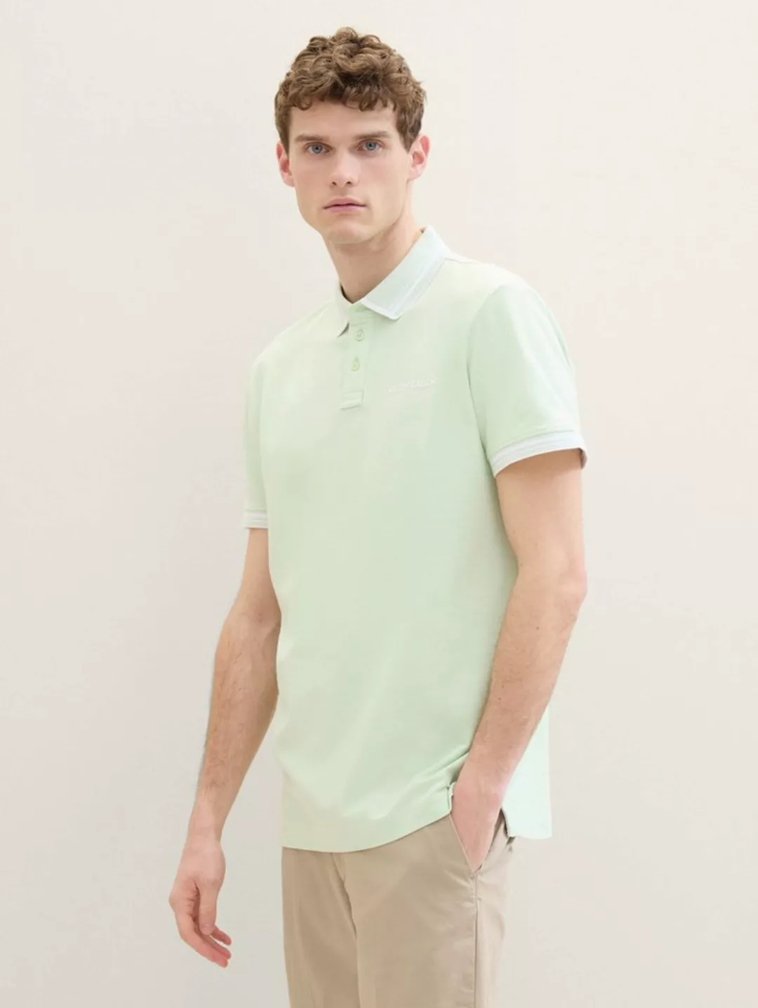 TOM TAILOR Poloshirt Poloshirt mit Logo Print günstig online kaufen