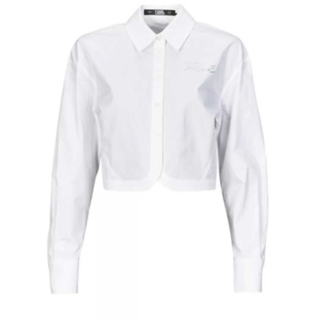 Karl Lagerfeld  Blusen crop poplin shirt günstig online kaufen