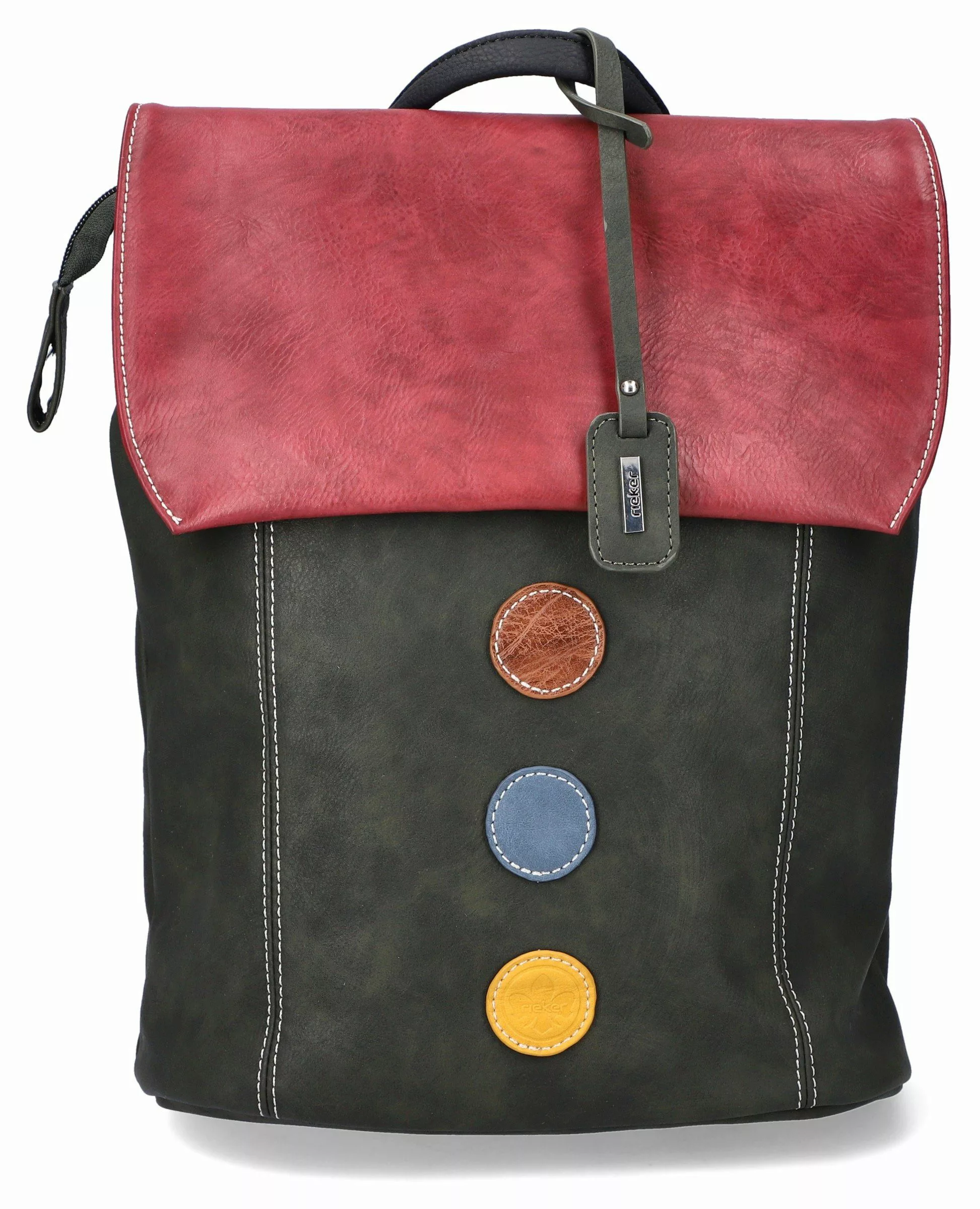 Rieker Cityrucksack, Freizeitrucksack, Shoppingrucksack mit bunten günstig online kaufen
