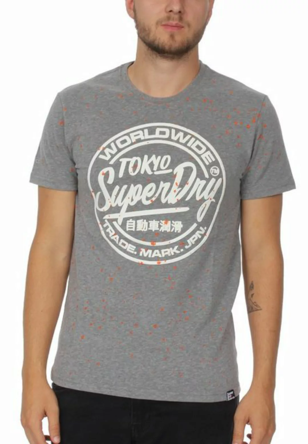 Superdry T-Shirt Superdry T-Shirt Herren WORLDWIDE TICKETTYPE SPLAT TEE Dar günstig online kaufen