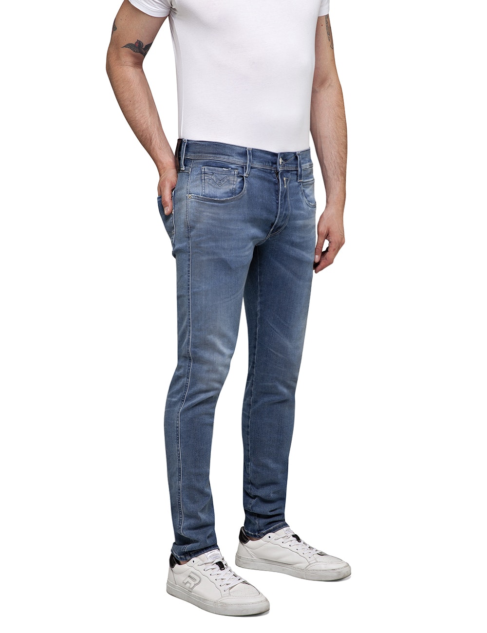 Replay Slim-fit-Jeans "ANBASS HYPERFLEX BIO" günstig online kaufen