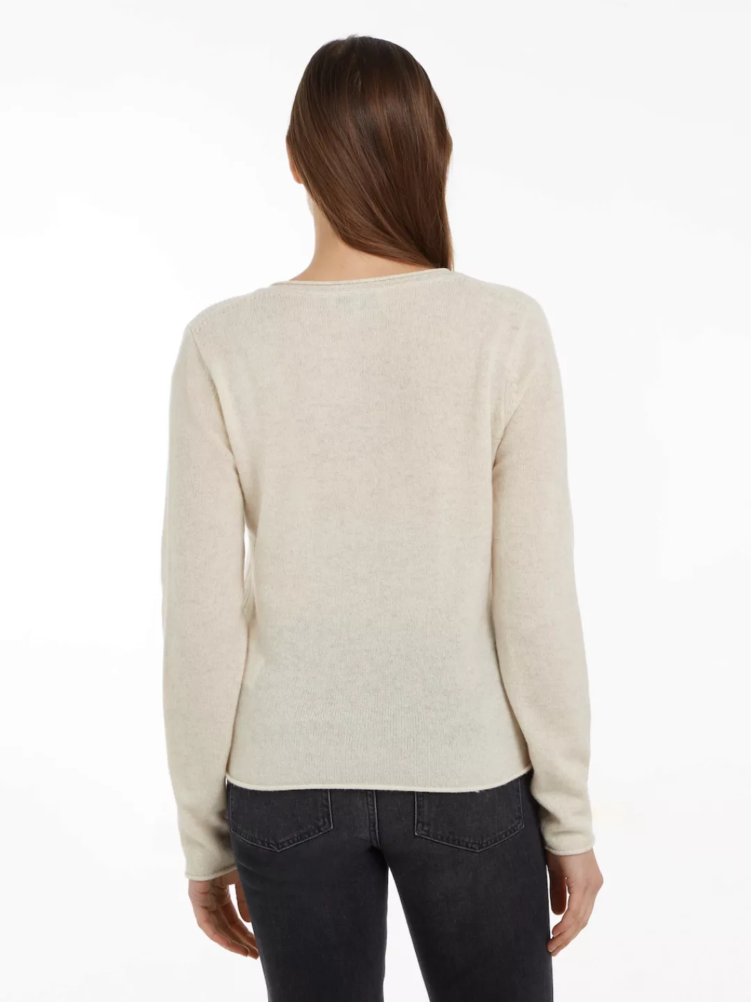 Tommy Hilfiger Strickpullover SOFT WOOL V-NK SWEATER aus reiner Wolle günstig online kaufen