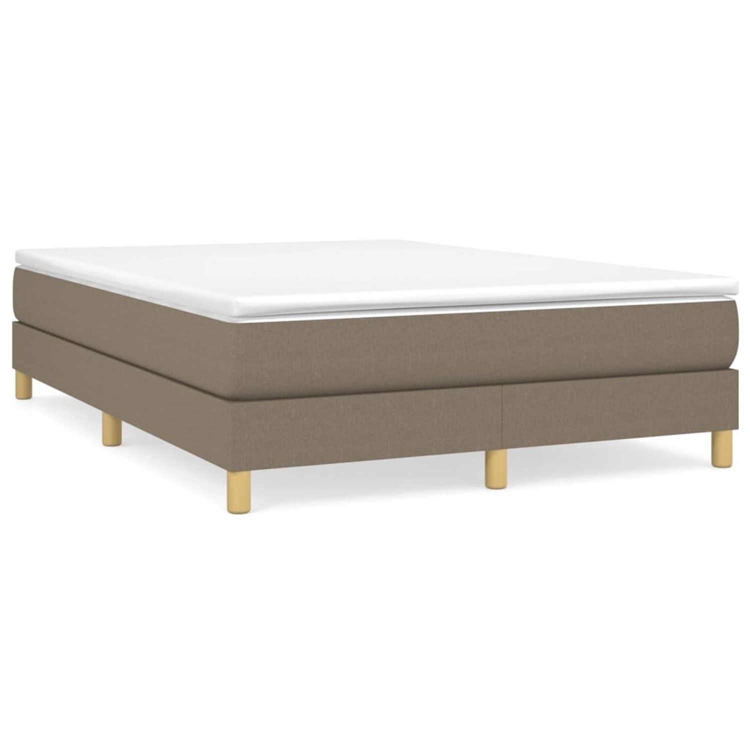 vidaXL Boxspringbett Taupe 140x200 cm Stoff1377690 günstig online kaufen