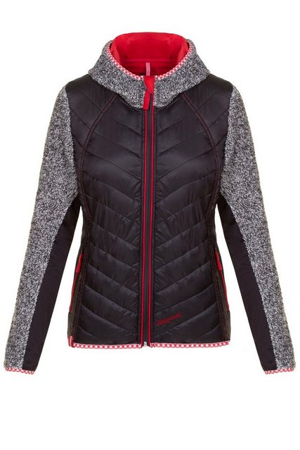 Almgwand Outdoorjacke Steppjacke Damen - AICHLERSTEIN - schwarz/grau/rot günstig online kaufen