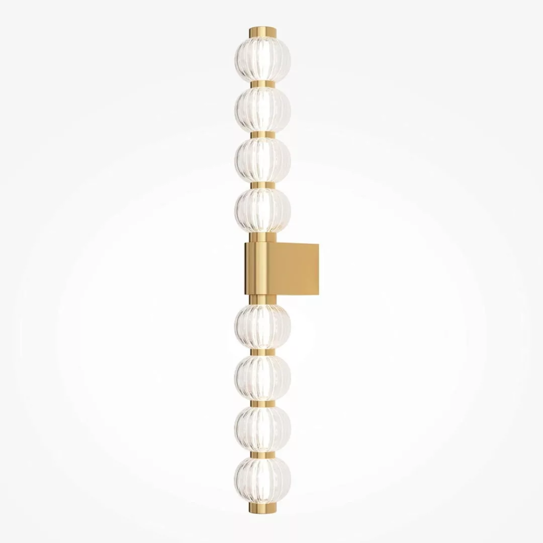 LED Wandleuchte Amulet in Transparent und Gold 19W 800lm günstig online kaufen