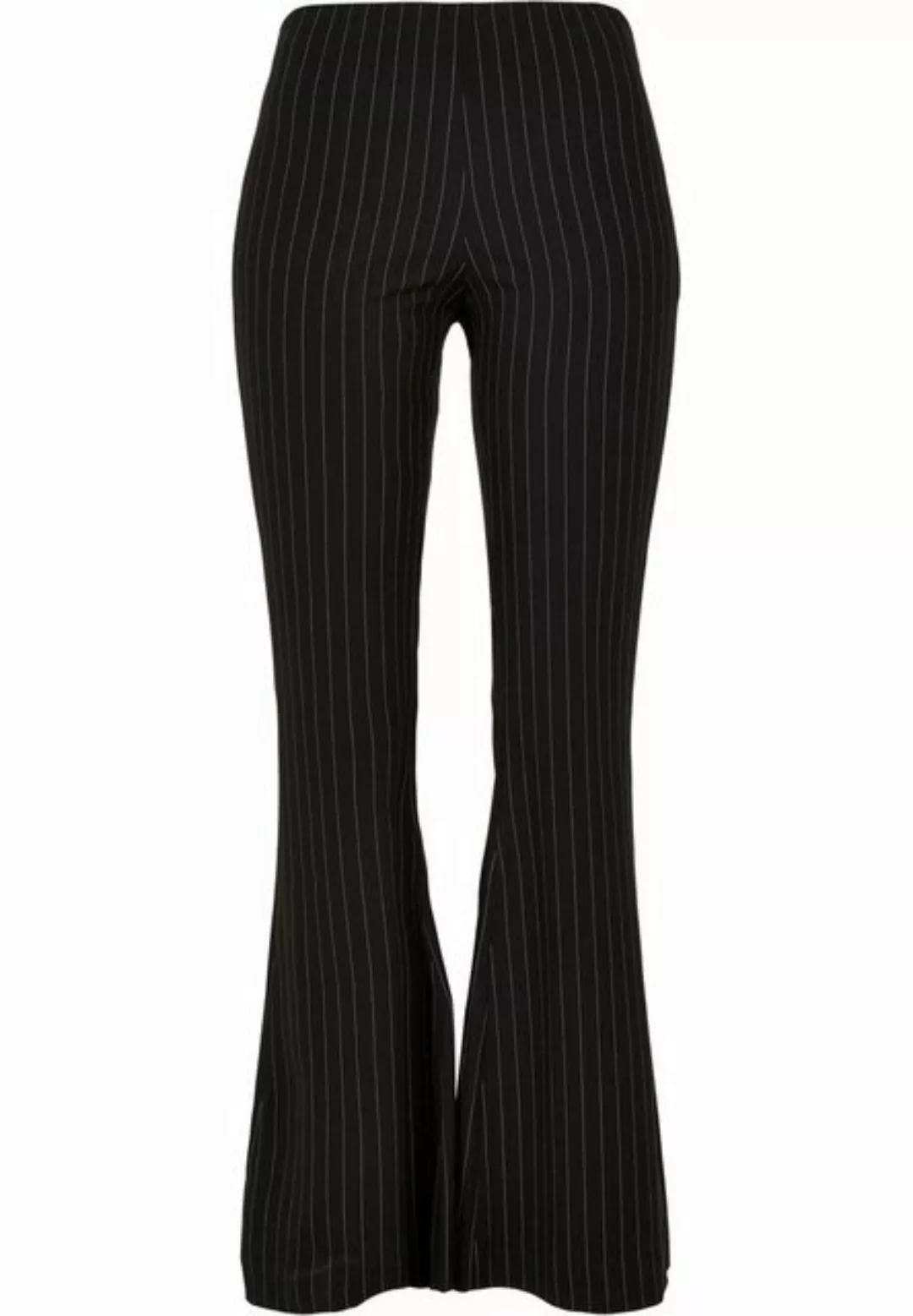 URBAN CLASSICS Stoffhose Urban Classics Damen Ladies Flared Pin Stripe Pant günstig online kaufen