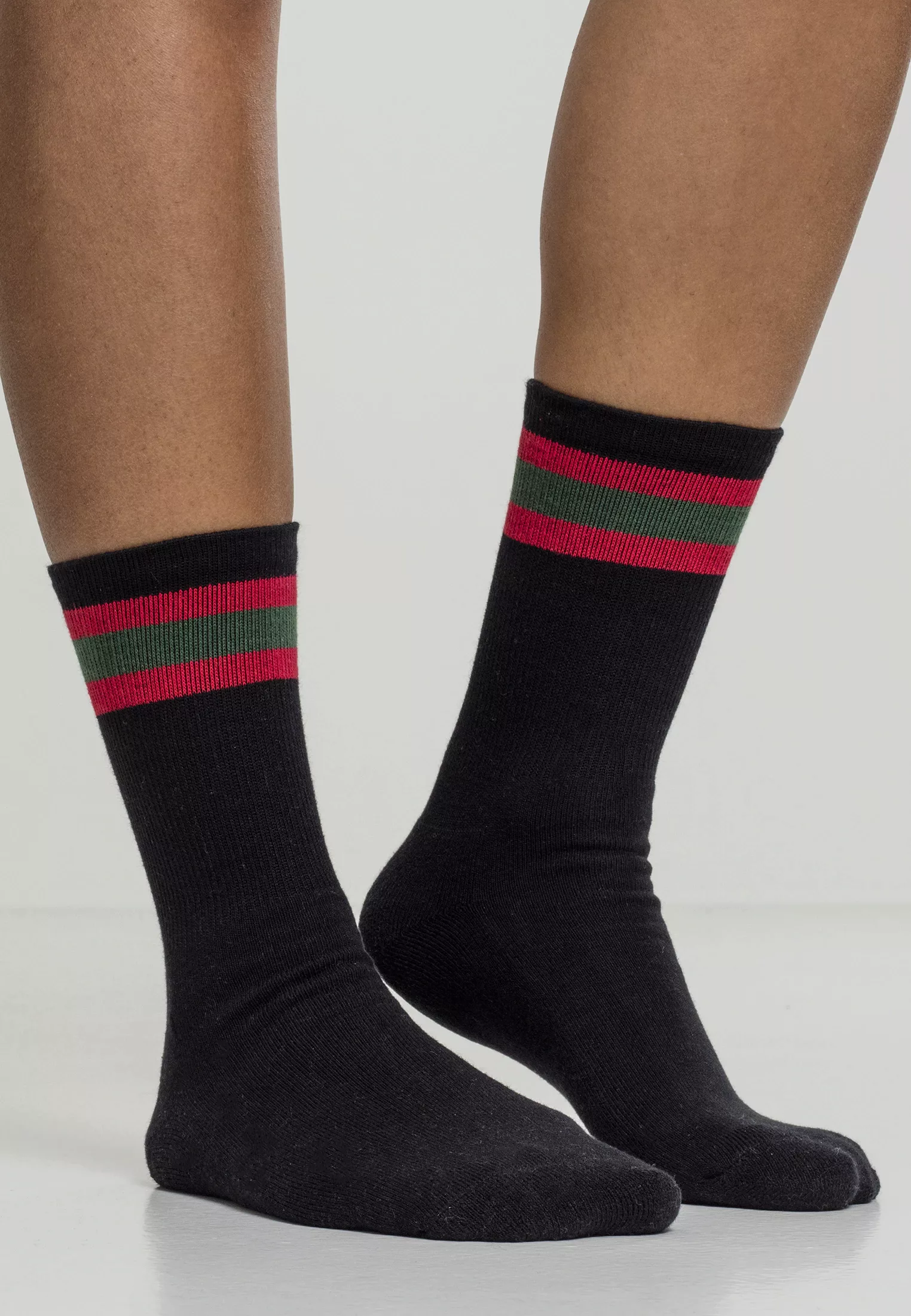 URBAN CLASSICS Basicsocken "Urban Classics Unisex Stripy Sport Socks 2-Pack günstig online kaufen