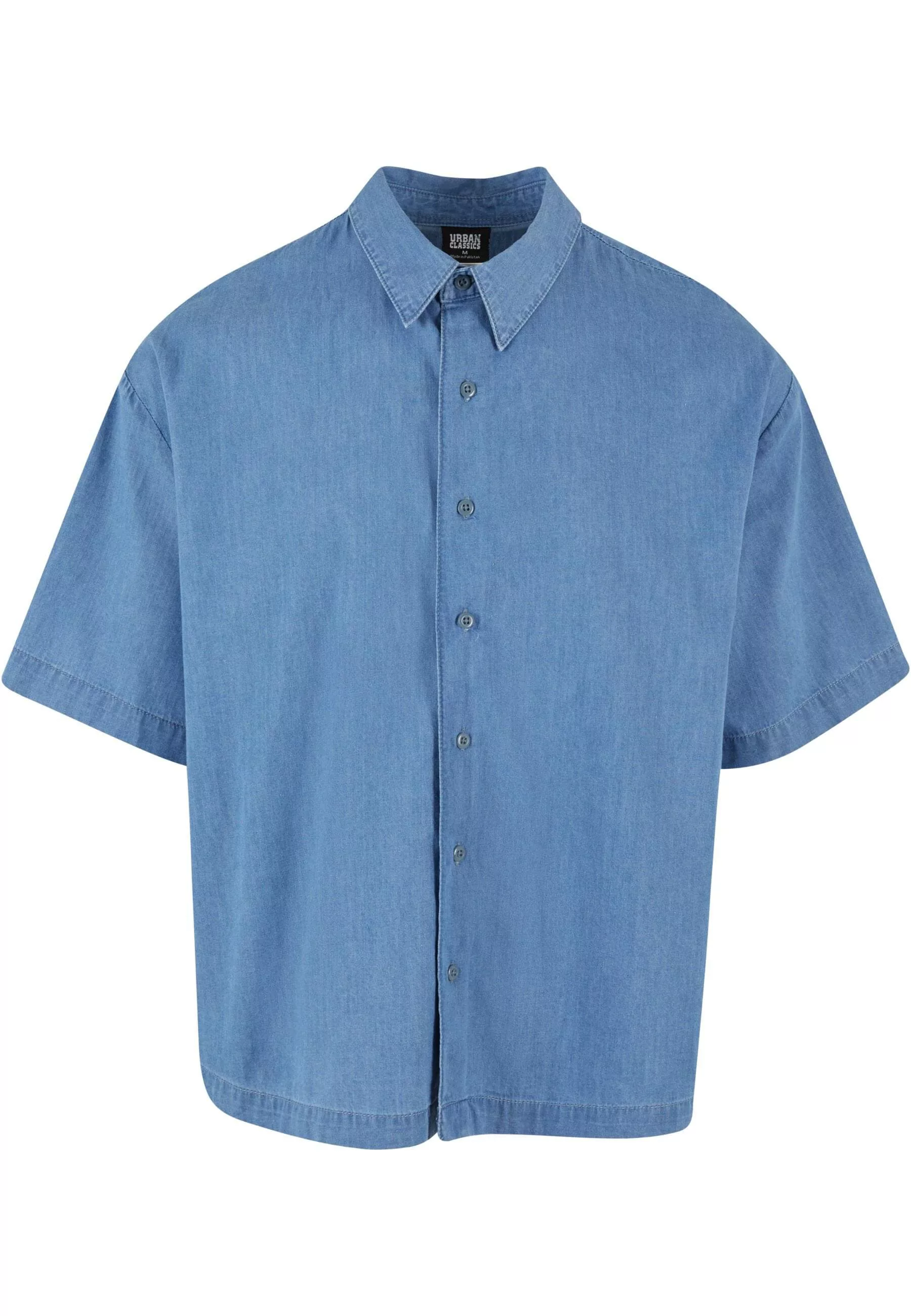 URBAN CLASSICS Langarmhemd "Urban Classics Herren Lightweight Denim Shirt", günstig online kaufen