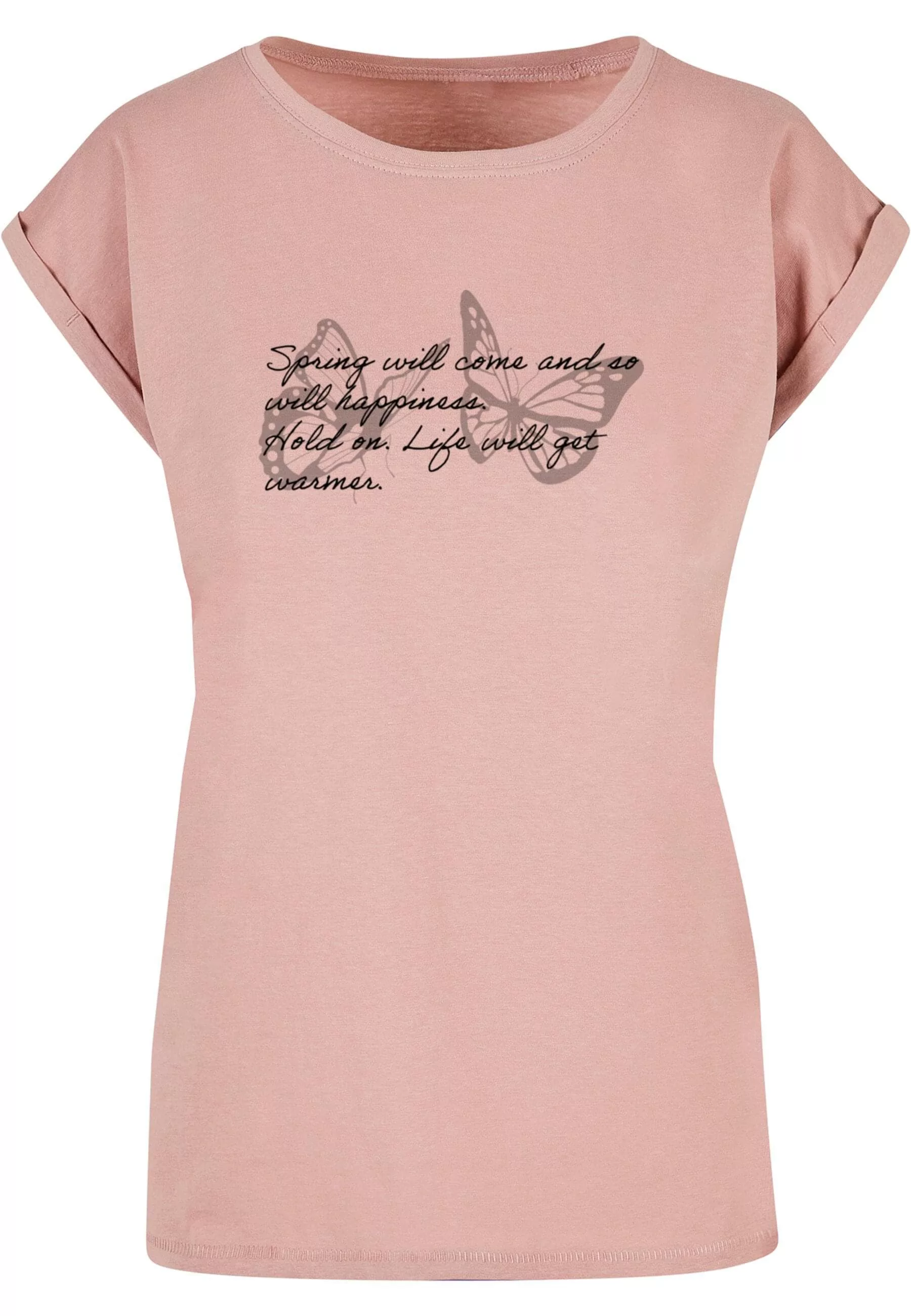 Merchcode T-Shirt "Merchcode Damen Ladies Spring Saying Extended Shoulder T günstig online kaufen