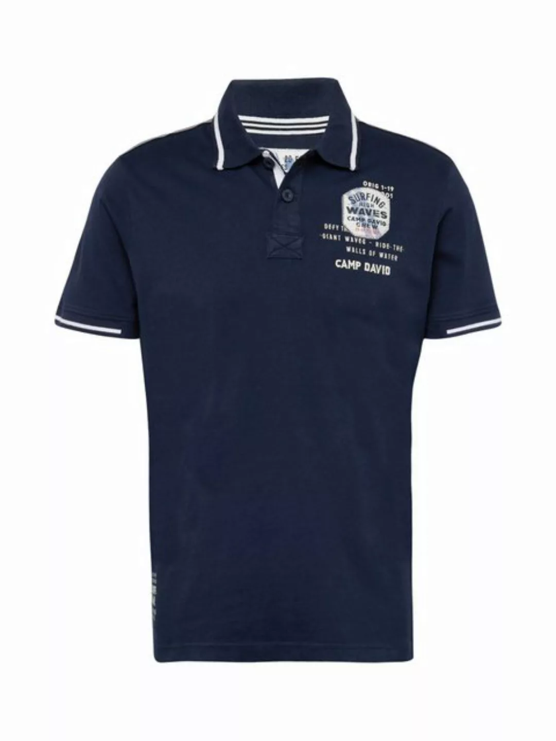 CAMP DAVID Poloshirt mit kontrastreichen Details günstig online kaufen