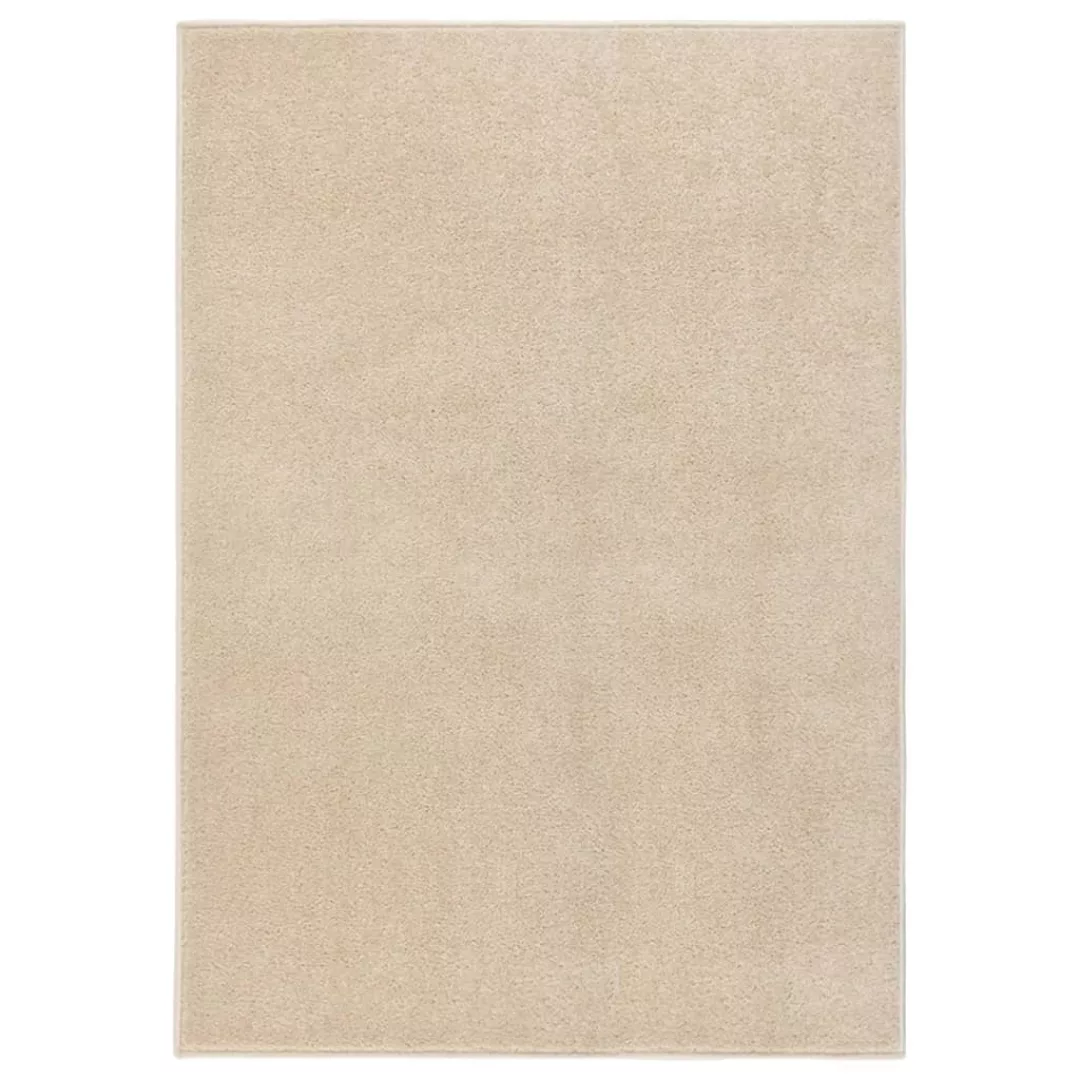 Vidaxl Teppich Kurzflor 240x340 Cm Beige günstig online kaufen