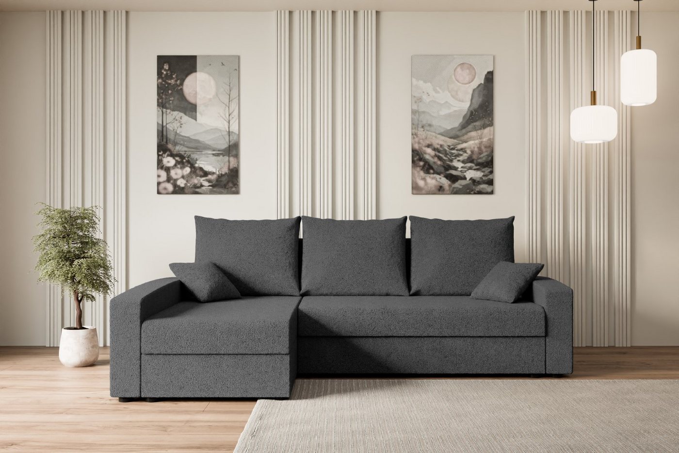 ALTDECOR Ecksofa ALESIA-L, Couch mit Schlaffunktion, Wohnzimmer - Wohnlands günstig online kaufen