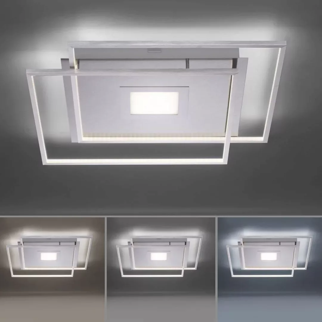 Paul Neuhaus Q-AMIRA LED-Deckenleuchte, silber günstig online kaufen