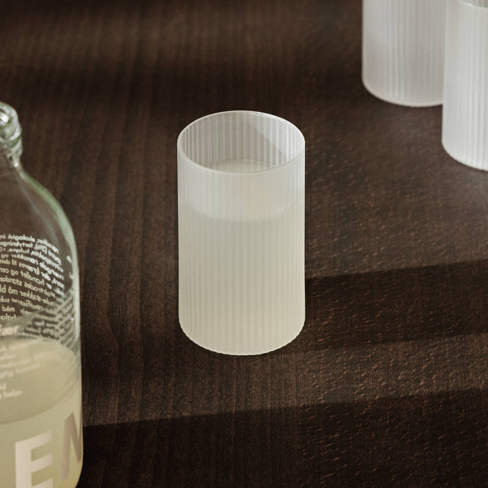 ferm LIVING Verrine Ripple, weiß, 140 ml, Glas, 4er-Set günstig online kaufen