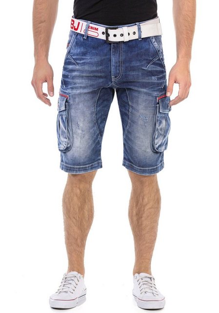 Cipo & Baxx Bermudas, in Denim, mit Cargotaschen günstig online kaufen