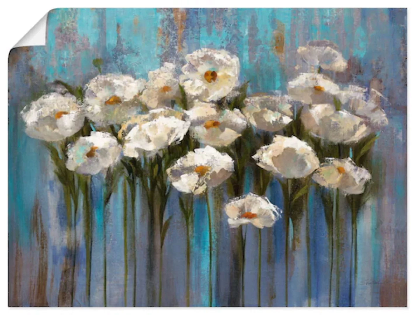 Artland Wandbild "Anemonen am See", Blumen, (1 St.), als Leinwandbild, Post günstig online kaufen