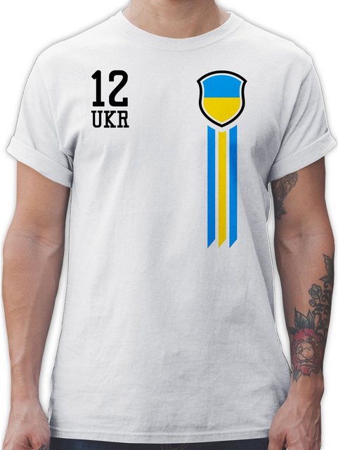 Shirtracer T-Shirt 12. Mann Ukraine 2024 Fussball EM Fanartikel günstig online kaufen