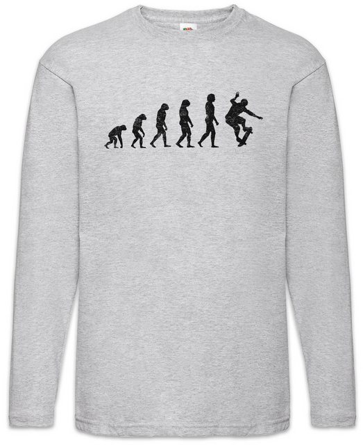 Urban Backwoods Langarmshirt Skater Evolution Langarm T-Shirt Skateboard Sk günstig online kaufen