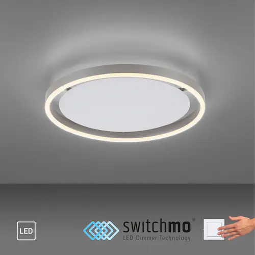 JUST LIGHT Deckenleuchte »RITUS«, 1 flammig-flammig, LED, dimmbar, Switchmo günstig online kaufen