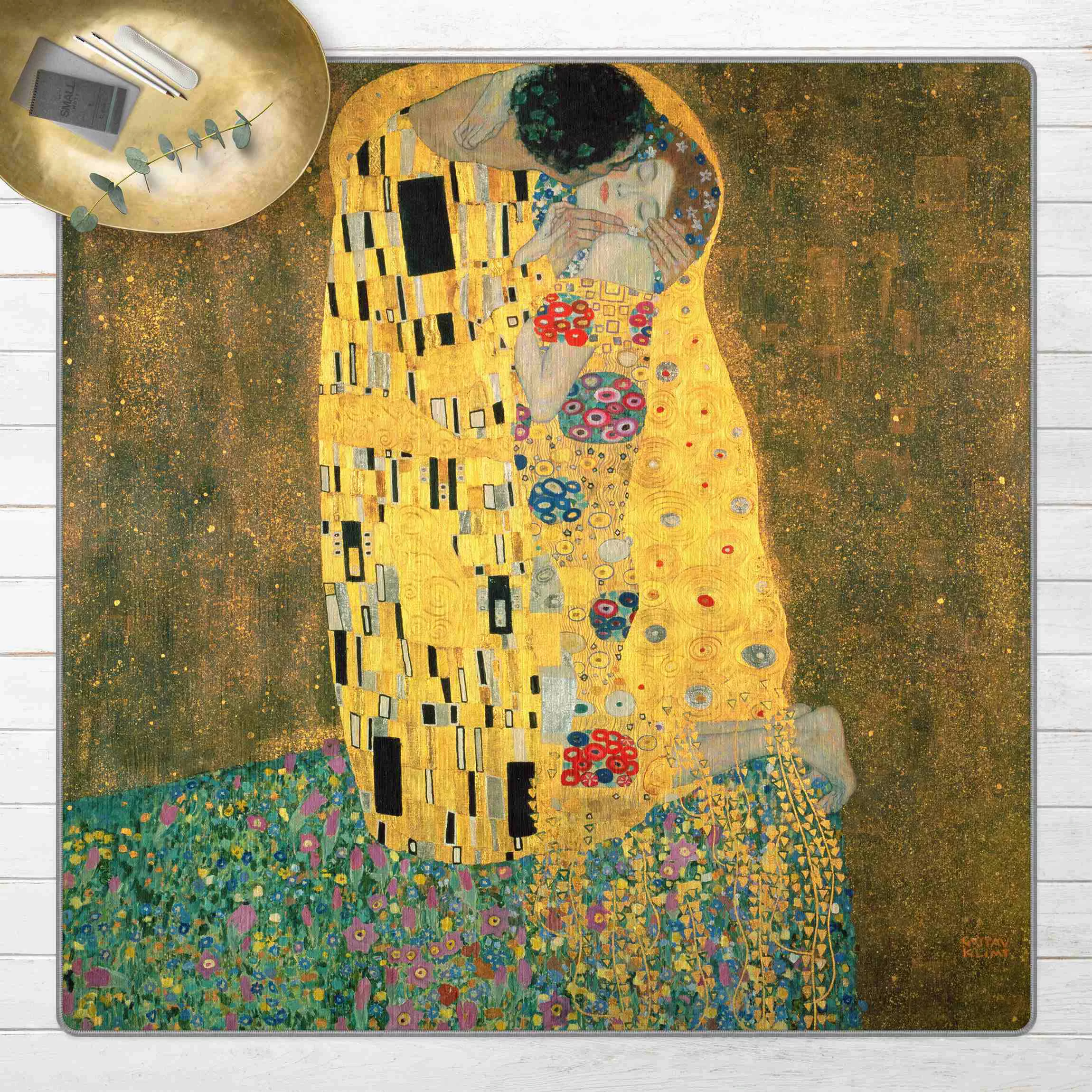 Teppich Gustav Klimt - Der Kuß günstig online kaufen