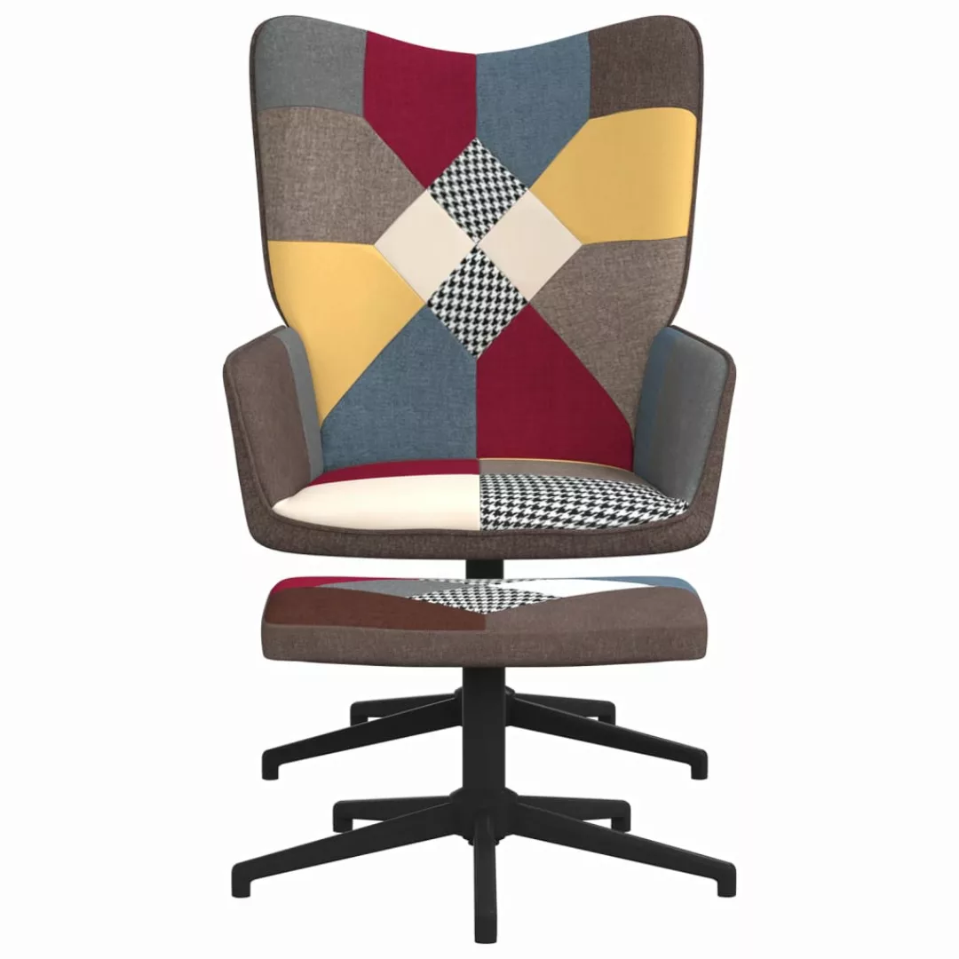 Relaxsessel Mit Hocker Patchwork Stoff günstig online kaufen