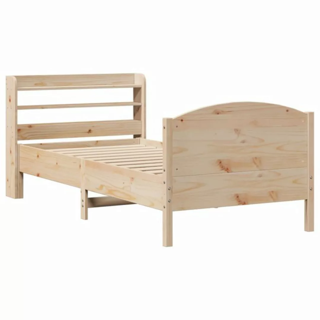 vidaXL Bett Massivholzbett ohne Matratze 75x190 cm Kiefernholz günstig online kaufen