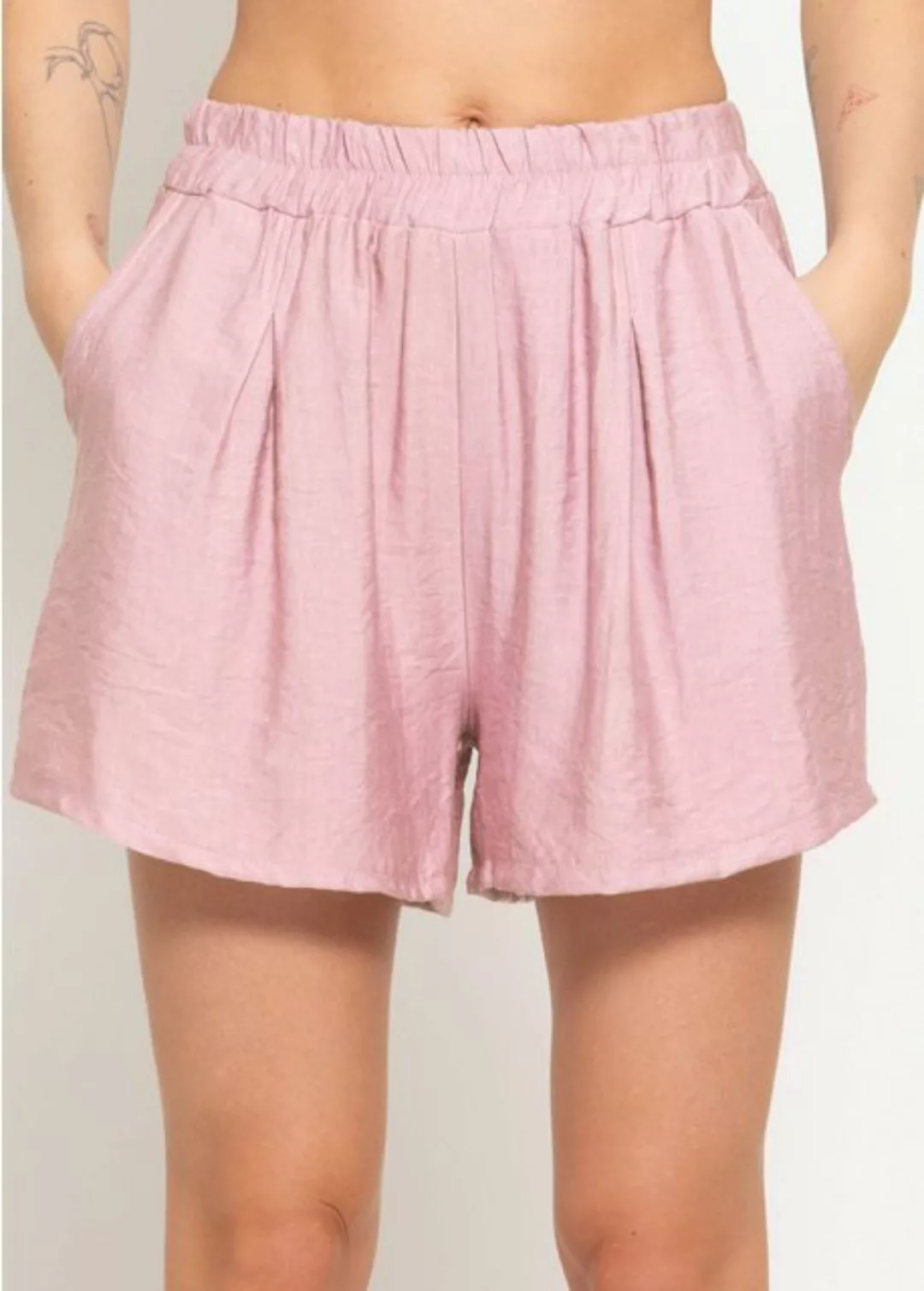 SASSYCLASSY Shorts Viskose Shorts mit lockerer Passform Fließende Shorts mi günstig online kaufen