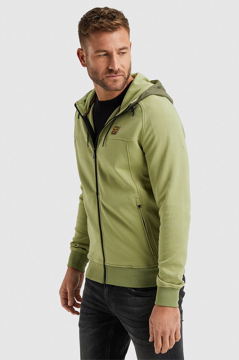 PME Legend Strickjacke Interlock Grün - Größe M günstig online kaufen