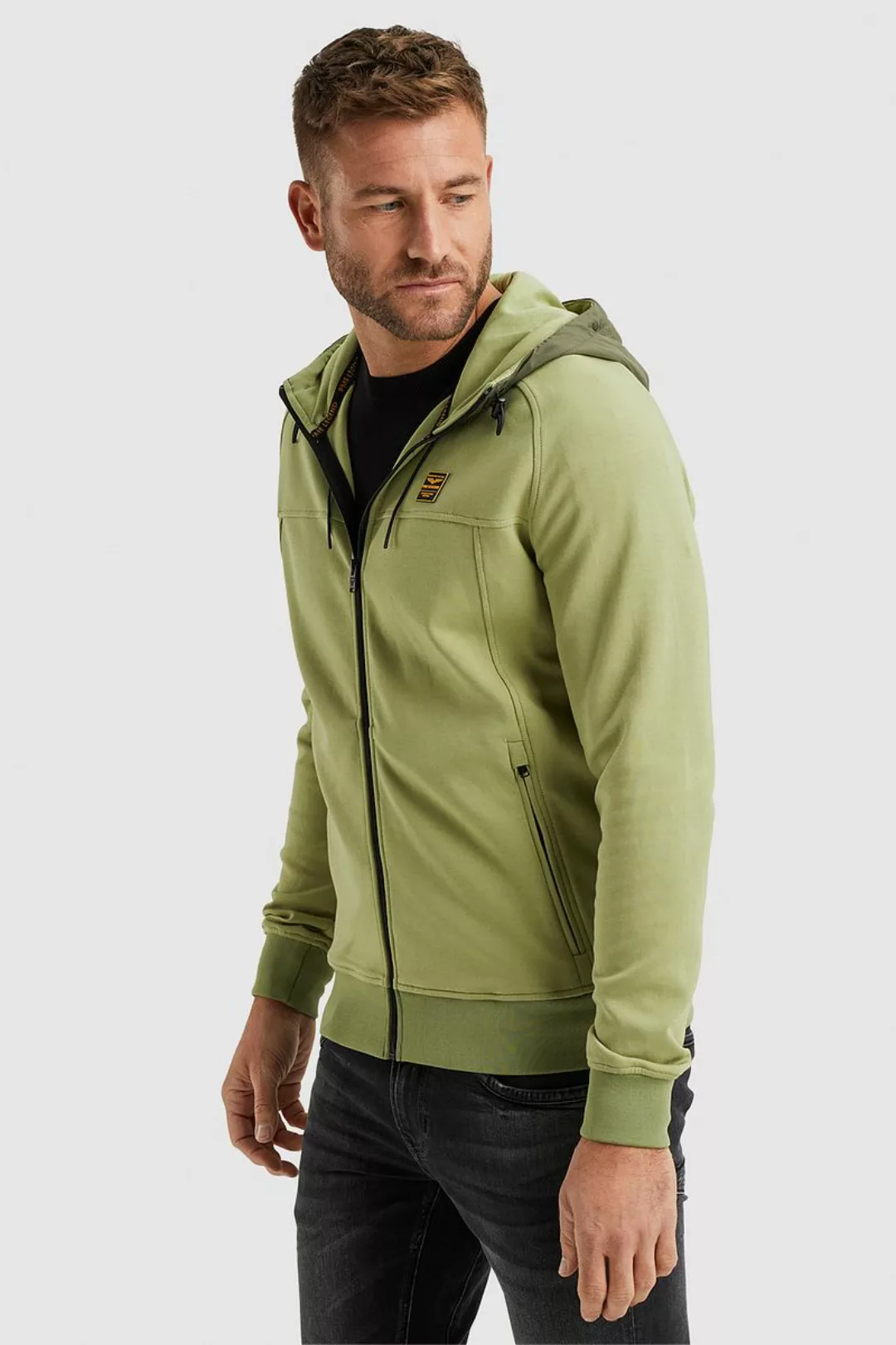 PME Legend Strickjacke Interlock Grün - Größe M günstig online kaufen