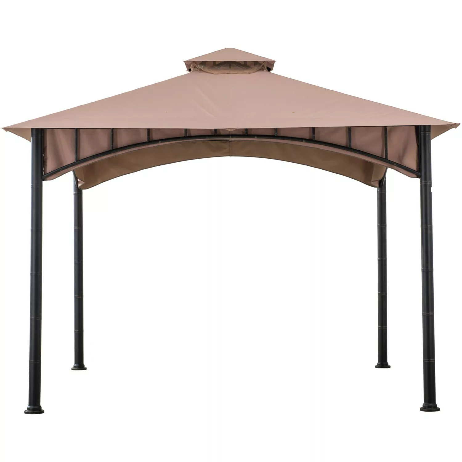 Sunjoy Gazebo Lauro Stoff 340 cm x 340 cm Braun günstig online kaufen