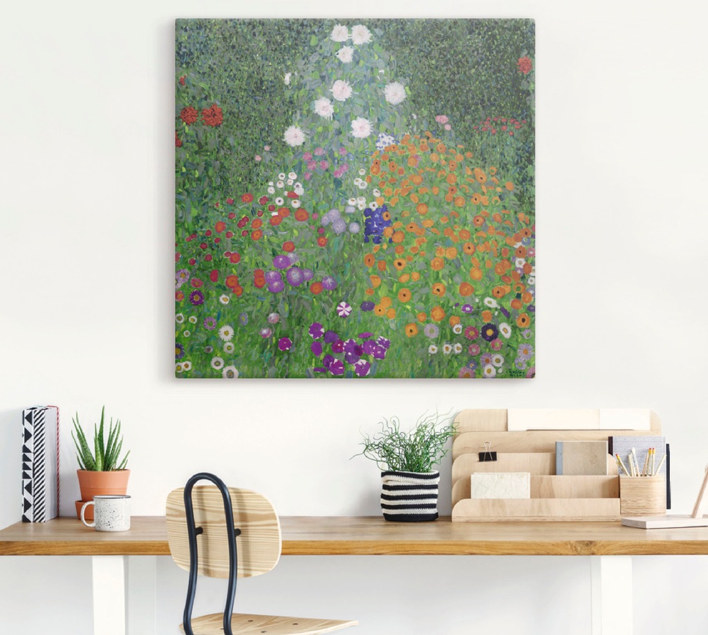 Artland Leinwandbild "Bauerngarten. 1905-07", Blumenwiese, (1 St.), auf Kei günstig online kaufen