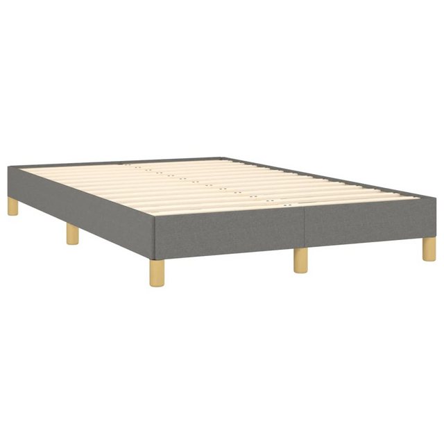 vidaXL Bett Bettgestell Dunkelgrau 120x190 cm Stoff günstig online kaufen