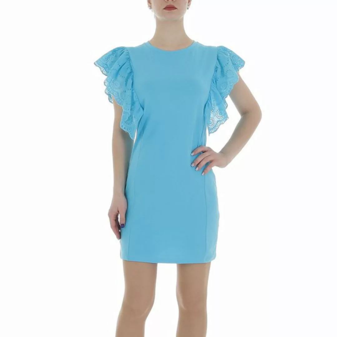 Ital-Design Sommerkleid Damen Freizeit (86164407) Stretch Minikleid in Blau günstig online kaufen
