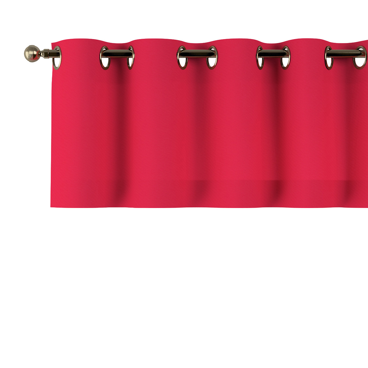 Kurzgardine mit Ösen, rot, 390 x 40 cm, Quadro (136-19) günstig online kaufen