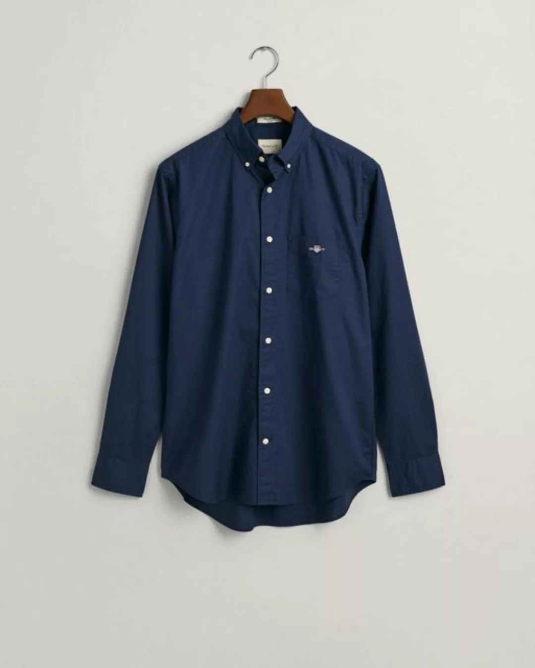 Gant Langarmhemd Regular Fit Popeline Hemd leicht strapazierfähig pflegelei günstig online kaufen