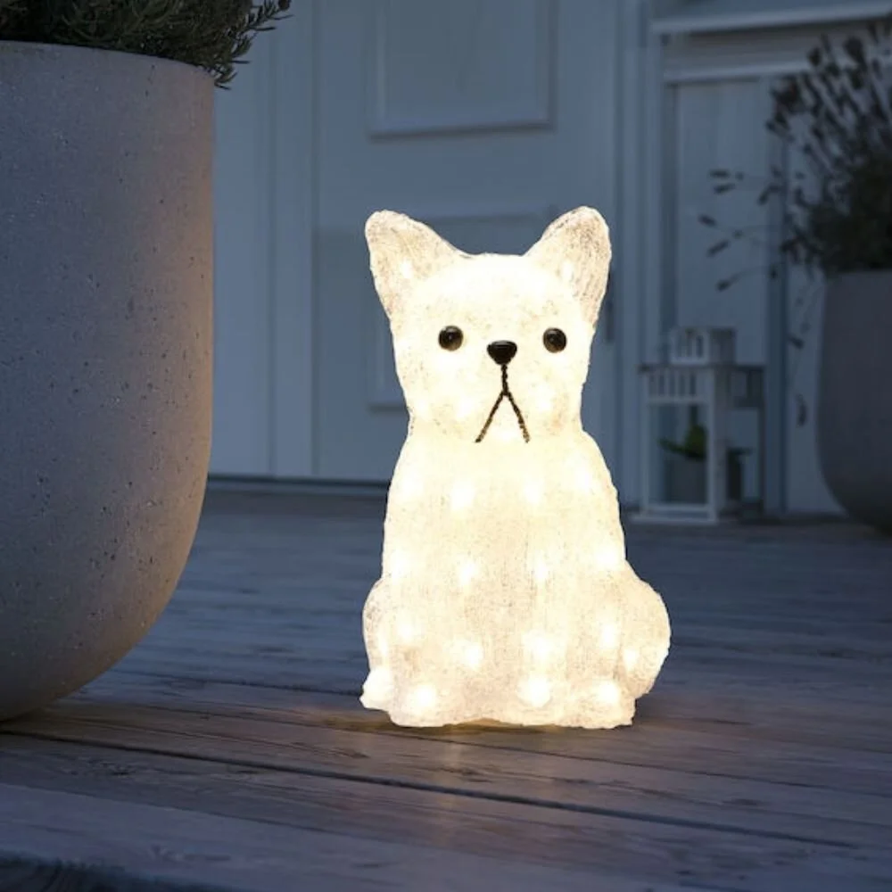 LED Figur Hund in Transparent 48x 0,03W 120lm IP44 günstig online kaufen