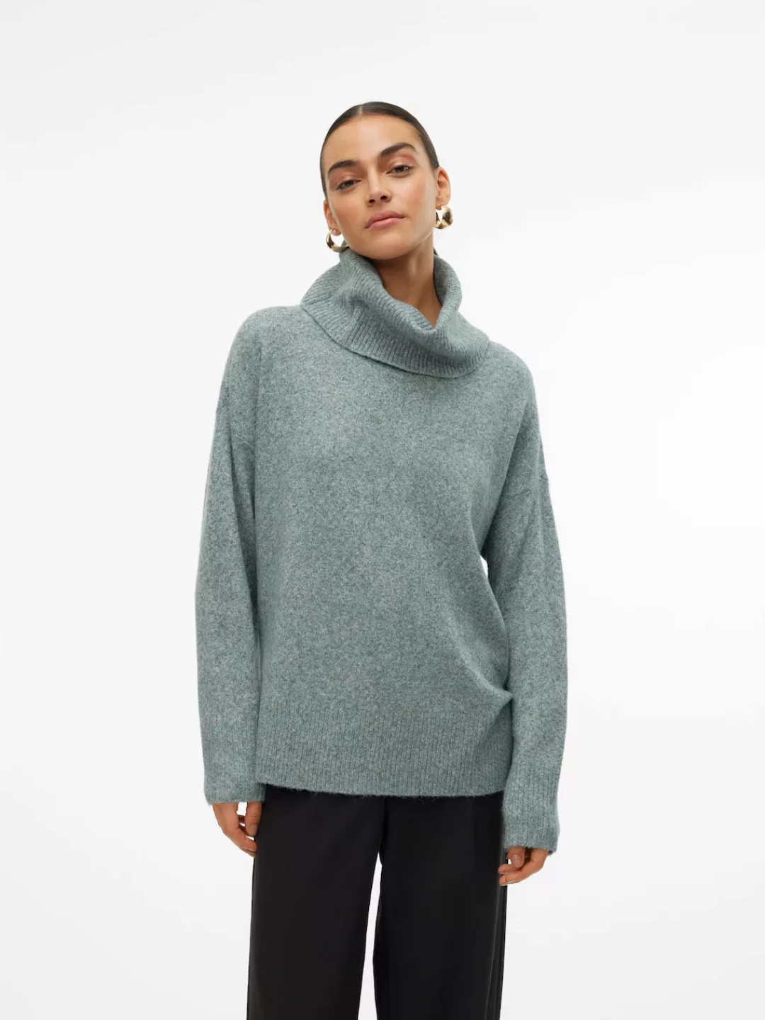 Vero Moda Rollkragenpullover "VMDOFFY LS COWLNECK BLOUSE GA NOOS" günstig online kaufen